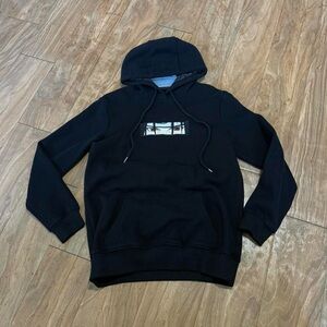 Black Graphic Hoodie for Men